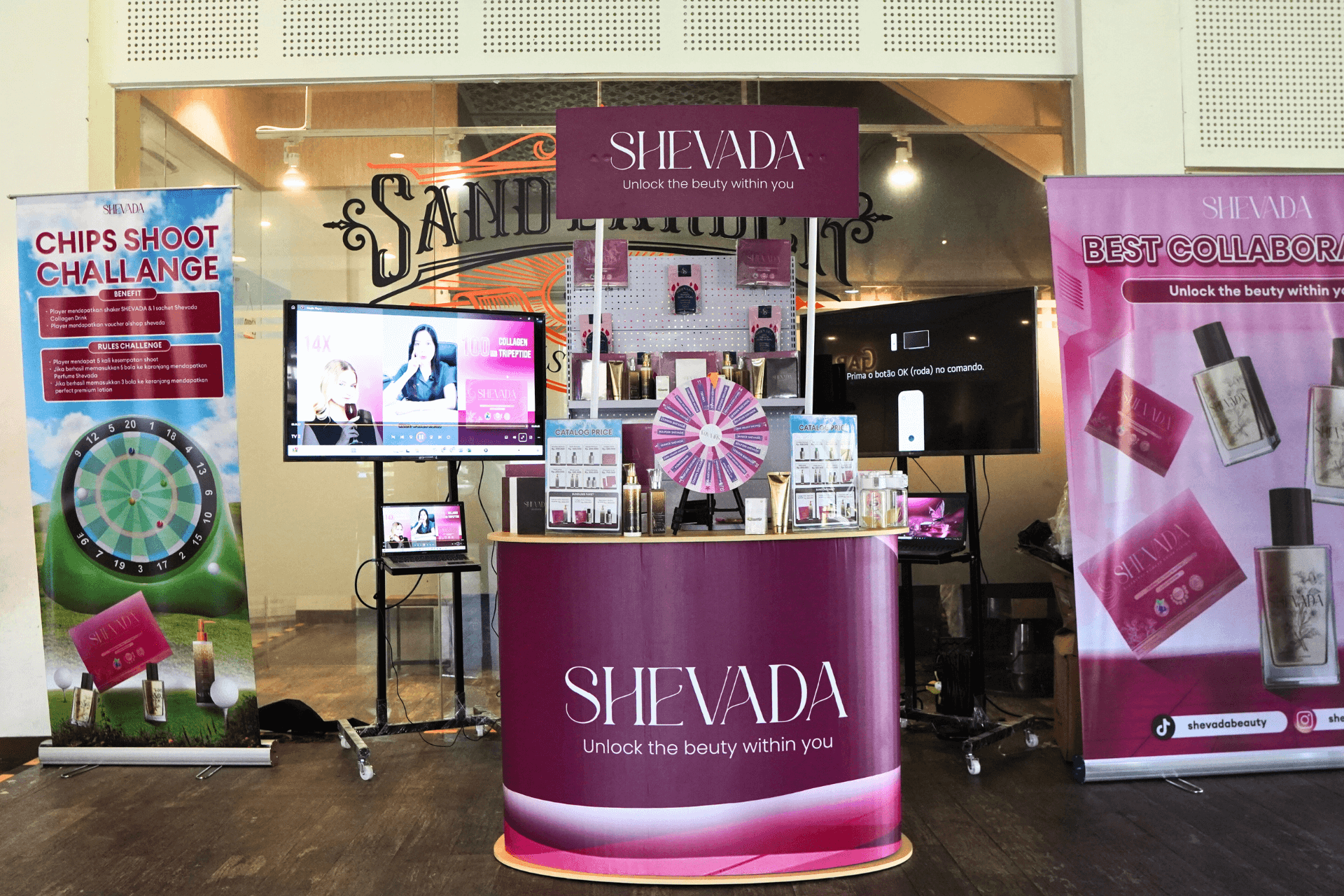 SHEVADA Pop Up Booth Cilandak Marinir Driving Range