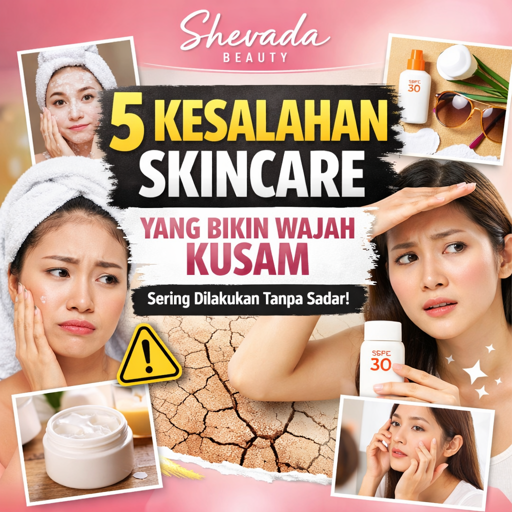 5 Kesalahan Skincare yang Bikin Wajah Kusam (Sering Dilakukan Tanpa Sadar!)